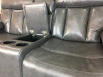 Load image into Gallery viewer, Vancouver 3 + 2 Recliner Leather Aire Sofa- Grey