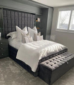 Load image into Gallery viewer, Elegance Upholstered Bed Frame