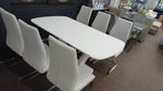 Load image into Gallery viewer, Lazaro white Dining Table with 6 Chairs
