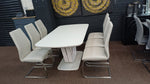 Load image into Gallery viewer, Lazaro white Dining Table with 6 Chairs
