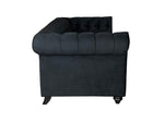 Load image into Gallery viewer, Chesterfield 3 + 2 Fabric Black