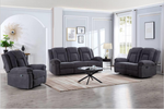 Load image into Gallery viewer, Motion 3+2+1 Fabric Recliner Sofa - Grey