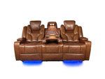 Load image into Gallery viewer, Amsterdam 3 + 2 Leather electric Led Reclining Sofa