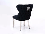 Load image into Gallery viewer, Plush-DC-27 Black Velvet Dining Chair