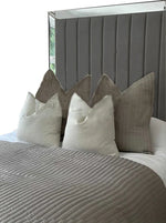 Load image into Gallery viewer, Mirrored Sapphire Upholstered Bed Frame