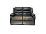 Load image into Gallery viewer, Roma 3 + 2 Recliner Leather Aire Sofa Black