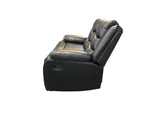 Load image into Gallery viewer, Roma 3 + 2 Recliner Leather Aire Sofa Black