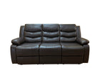 Load image into Gallery viewer, Roma 3 + 2 Recliner Leather Aire Sofa Black