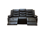 Load image into Gallery viewer, Roma 3 + 2 Recliner Leather Aire Sofa Black