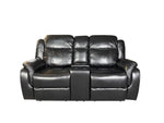 Load image into Gallery viewer, Venice 3 + 2 Recliner Leather Aire Sofa- Black