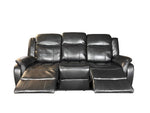 Load image into Gallery viewer, Venice 3 + 2 Recliner Leather Aire Sofa- Black