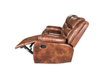 Load image into Gallery viewer, Roma 3 + 2 Recliner Leather Aire Sofa Brown
