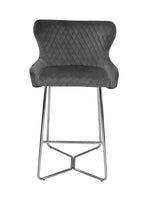 Load image into Gallery viewer, Plush-BS-38 Grey Bar Stool
