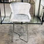 Load image into Gallery viewer, Plush-BS-38 Silver HQ Bar Stool
