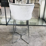 Load image into Gallery viewer, Plush-BS-38 Silver HQ Bar Stool