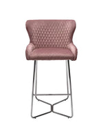 Load image into Gallery viewer, Plush-BS-38 Pink Bar Stool