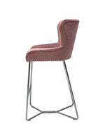 Load image into Gallery viewer, Plush-BS-38 Pink Bar Stool