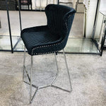 Load image into Gallery viewer, Plush-BS-38 Black Bar Stool