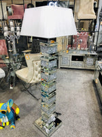 Load image into Gallery viewer, Mirrored Crushed Crystal Block Lamp