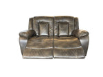 Load image into Gallery viewer, Paris 3 + 2 Recliner Leather Aire Sofa Grey