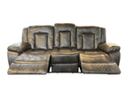 Load image into Gallery viewer, Paris 3 + 2 Recliner Leather Aire Sofa Grey