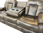 Load image into Gallery viewer, Paris 3 + 2 Recliner Leather Aire Sofa Grey