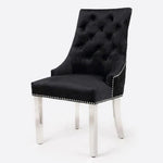 Load image into Gallery viewer, Plush-DC-24 Black Velvet Dining Chair