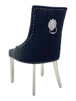 Load image into Gallery viewer, Plush-DC-24 Black Velvet Dining Chair