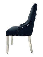 Load image into Gallery viewer, Plush-DC-24 Black Velvet Dining Chair
