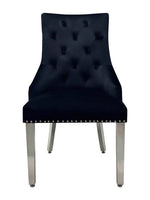 Load image into Gallery viewer, Plush-DC-24 Black Velvet Dining Chair