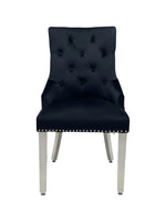 Load image into Gallery viewer, Plush-DC-24 Black Velvet Dining Chair