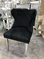 Load image into Gallery viewer, Plush-DC-27 Black Velvet Dining Chair