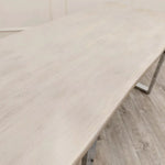 Load image into Gallery viewer, Plush-DT-19 1.8 Dining Table Solid Light Pine wood with Chrome Metal Legs