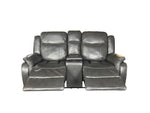 Load image into Gallery viewer, Venice 3 + 2 Recliner Leather Aire Sofa- Grey