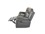 Load image into Gallery viewer, Venice 3 + 2 Recliner Leather Aire Sofa- Grey