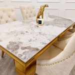 Load image into Gallery viewer, Plush-DT-02 Gold Dining Table 1.8m