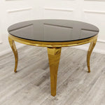 Load image into Gallery viewer, Plush-DT-02 Gold Dining Table 1.4m