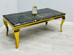 Load image into Gallery viewer, Plush-CT-13 Black & Gold Marble Coffee Table