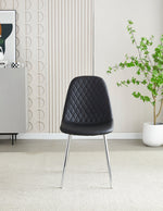 Load image into Gallery viewer, Plush-DC-22 Black PU Dining Chair