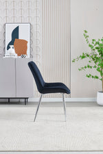 Load image into Gallery viewer, Plush-DC-19 Black Velvet Dining Chair