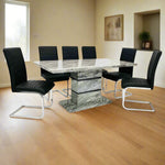 Load image into Gallery viewer, Plush-DT-29 Dining Table (Marble Effect)