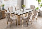Load image into Gallery viewer, Plush-DT-18 Rectangle 150cm Ceramic Gold Table