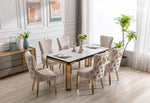 Load image into Gallery viewer, Plush-DT-18 Rectangle 150cm Ceramic Gold Table