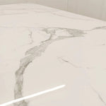 Load image into Gallery viewer, Plush-DT-11 Gold 1.8 Dining Table with Polar White Sintered Stone Top