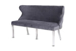 Load image into Gallery viewer, Plush-DB-27 Grey Velvet Bench