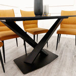 Load image into Gallery viewer, Plush-DT-15 1.6 Black Dining Table with Black Sintered Stone