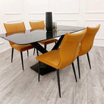 Load image into Gallery viewer, Plush-DT-15 1.6 Black Dining Table with Black Sintered Stone