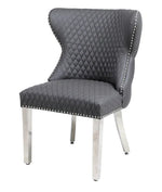 Load image into Gallery viewer, Plush-DC-27 Grey Dining Chair