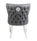 Load image into Gallery viewer, Plush-DC-27 Grey Dining Chair