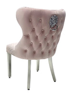 Load image into Gallery viewer, Plush-DC-27 Pink Dining Velvet Chair